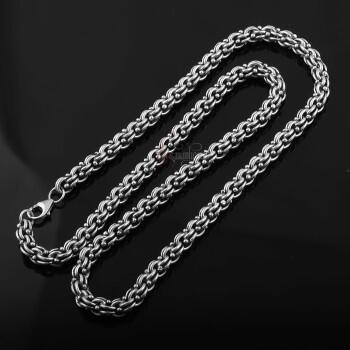 925 Ayar Gümüş Erkek Arnavut Zinciri Kolye - Osmanlı Pazar