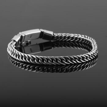 925 Ayar Gümüş Erkek Gurmet Zincir Bileklik - Osmanlı Pazar