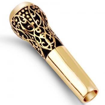 ALTIN Rengi 925 Ayar Mineli Siyah Gümüş Sipsi - Osmanlı Pazar