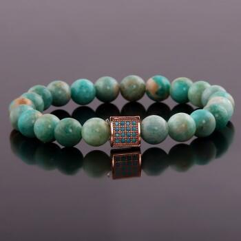 Amazonit Doğal Taşlı Bileklik - Osmanlı Pazar