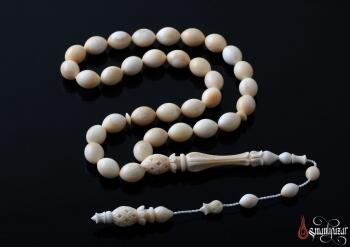 BALİNA DİŞİ DANTELLİ LALE OYMA İMAME - Osmanlı Pazar