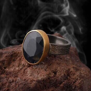 Bayan Orjinal Safir Taşlı 925 Ayar Gümüş Yüzük - Osmanlı Pazar