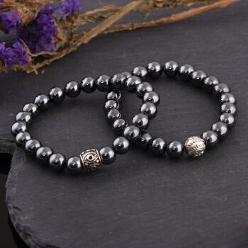 Çiftlere Özel Hematit Taşlı Kombin Bileklik - Osmanlı Pazar