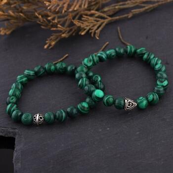 Çiftlere Özel Malahit Taşlı Kombin Bileklik - Osmanlı Pazar
