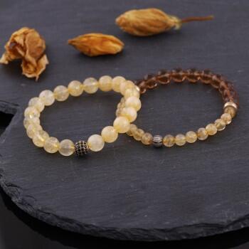 Çiftlere Özel Sitrin ve Zultanite Taşlı Kombin Bileklik - Osmanlı Pazar