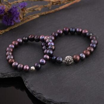 Çiftlere Özel Siyah İnci Kombin Bileklik - Osmanlı Pazar