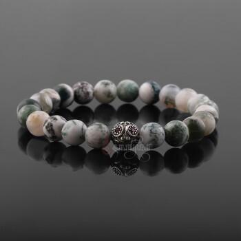 Doğal Ağaç Akik Taşı Bileklik - Osmanlı Pazar