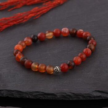 Doğal Akik Taşlı Bay- Bayan Bileklik 6 mm - Osmanlı Pazar