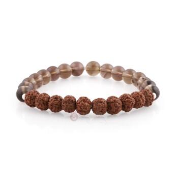 Doğal Dumanlı Kuvars ve Lav Taşı Bileklik - Osmanlı Pazar
