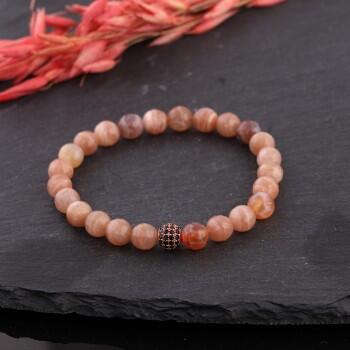 Doğal Güneş Taşı Unisex Bileklik - Osmanlı Pazar