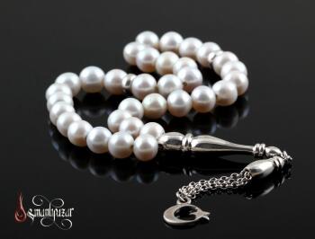 Doğal İnci Tesbih 925 AYAR GÜMÜŞ - Osmanlı Pazar