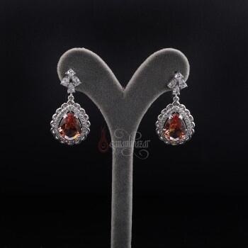 Doğal Zultanit Taşlı 925 Ayar Gümüş Küpe - Osmanlı Pazar