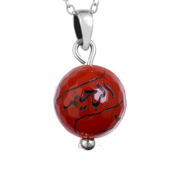 El Kudüs El Melik Er Rahim Er Rahman Yazılı Fasetli Akik Taşı Kolye - Osmanlı Pazar