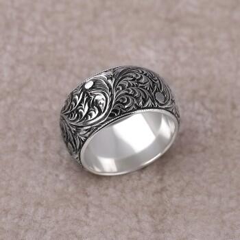 Erzurum Kalem İşi 12 mm Özel Yapım Alyans - Osmanlı Pazar