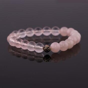 Fasetli ve Mat Pembe Kuvars Bayan Bileklik - Osmanlı Pazar