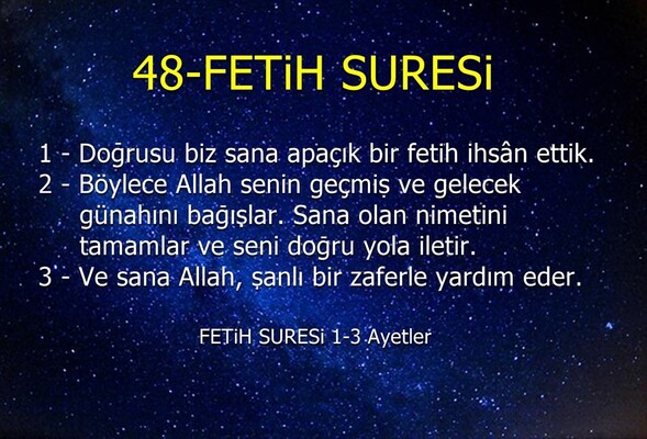 Fetih Suresi Ve Fetih Sancağının Özellikleri