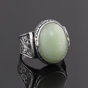 Fosfor Taşlı 925 Ayar Gümüş Yüzük - Osmanlı Pazar