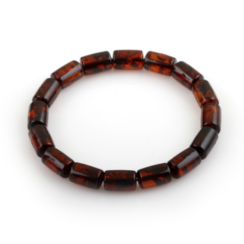 Fosilli Damla Kehribar Doğal Taşlı Bileklik - Osmanlı Pazar