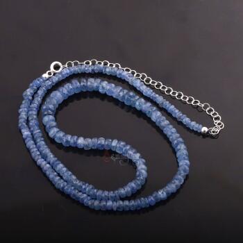 İri Taneli İyi Kalite Safir Doğal Taşlı Dizi Kolye - Osmanlı Pazar