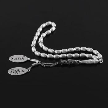 İsme Özel 925 Ayar Gümüş Tesbih - Osmanlı Pazar