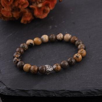 Jasper Doğal Taşlı Erkek Bileklik - Osmanlı Pazar