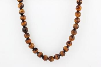 Kaplan Gözü Doğal Taş Kolye Büyük Boy - Osmanlı Pazar