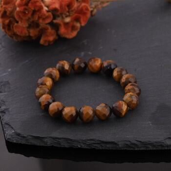 Kaplan Gözü Taşı Bileklik Büyük Taneli - Osmanlı Pazar