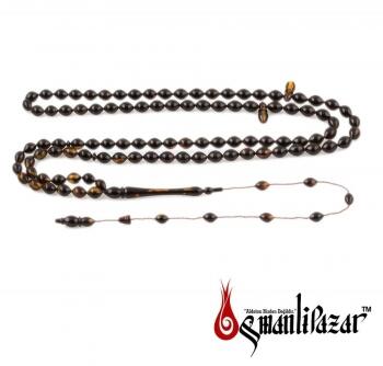 Kaplumbağa kabuğu 99'lu Selamet Şeker İşçiliği ile Yapılmış Tesbih - Osmanlı Pazar