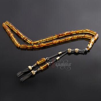 Kapsül Kesim Damla Kehribar Püsküllü Tesbih - Osmanlı Pazar