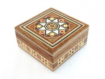 Kare Küçük Boy Sedefli Kutu (2532) - Osmanlı Pazar