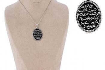 Kıtmir Nazar Duası 925 Ayar Gümüş Kolye - Osmanlı Pazar