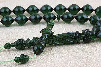 Mevlana İmameli Ateş Kehribar Tesbih Usta İşi - Osmanlı Pazar