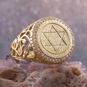 Mührü Süleyman Bayan Gümüş Yüzük El Kazıma Sanatı - Osmanlı Pazar