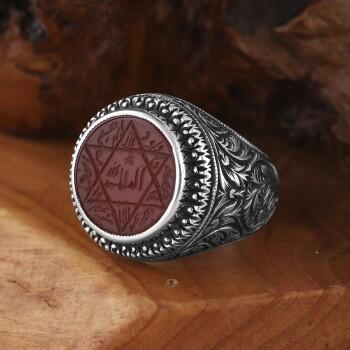 Mührü Süleyman Yazılı Nurullah Daştan Usta Yapımı Yüzük - Osmanlı Pazar