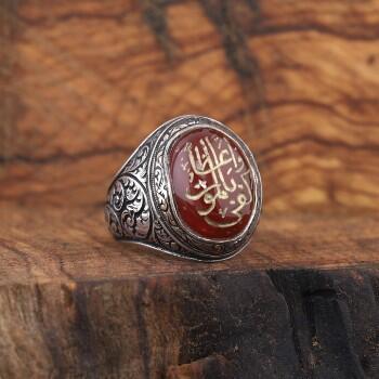Nasihat Olarak Ölüm Yeter Yazılı Gümüş Yüzük - Osmanlı Pazar