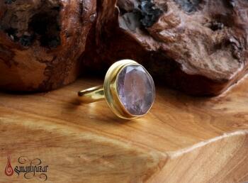 Orjinal Ametist Bayan 925 Ayar Gümüş Yüzük - Osmanlı Pazar