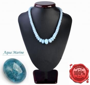 Orjinal Taşlı Akuamarin Otantik Kolye - Osmanlı Pazar