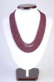 Orjinal YAKUT Taşlı 7'li Dizi Kolye - Osmanlı Pazar