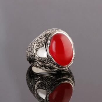 Özel Tasarım NURULLAH Usta Yapımı Orjinal Yemen Akik Taşlı Yüzük - Osmanlı Pazar