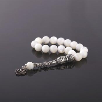 Sedef Doğal Taşlı Efe Boy Tesbih 10 mm - Osmanlı Pazar