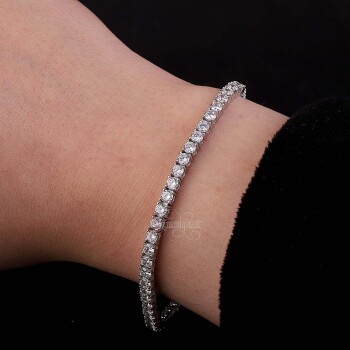 Su Yolu 925 Ayar Gümüş Kadın Bileklik - Osmanlı Pazar