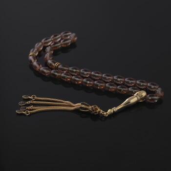 Sultanit Taşlı Kişiye Özel Altın Kaplama İmame Tesbih - Osmanlı Pazar