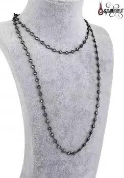 Tiffany Zincir Kolye Swarovski Karışık Taşlı Rodyum Kaplama - Osmanlı Pazar