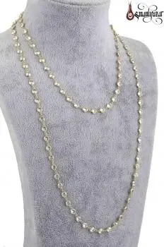 Tiffany Zincir Kolye Swarovski Karışık Taşlı - Osmanlı Pazar