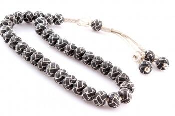 Trabzon Kazaz Füme & Beyaz El Örmesi Tesbih - Osmanlı Pazar